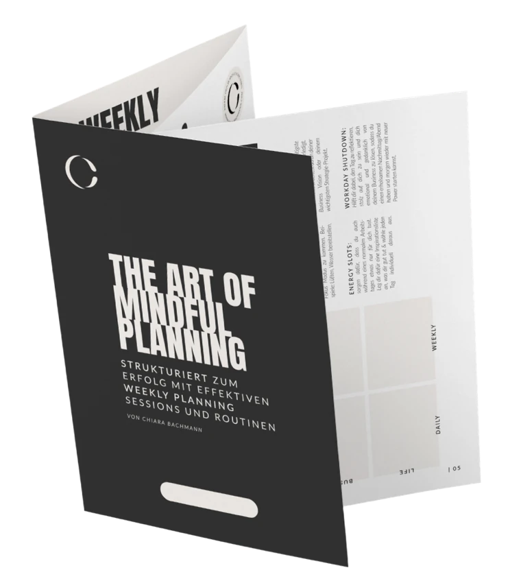 Workbook „The Art of Mindful Planning“ zur M.STORIES Masterclass